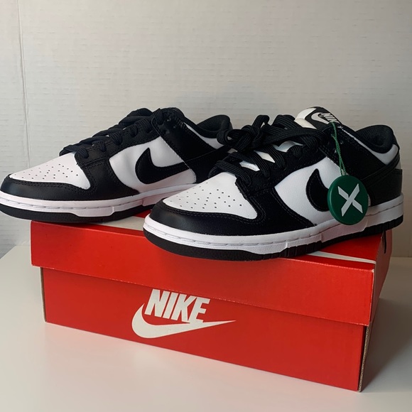 NEW IN BOX Nike Dunk Low Pandas Sz 5.5W Authenticated by StockX - Picture 2 of 6